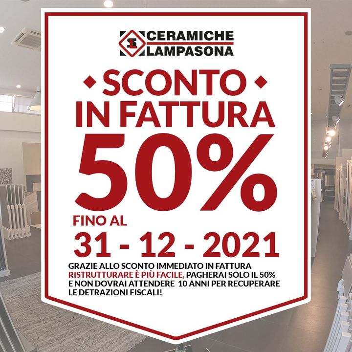 🟥SCONTO IN FATTURA 50%🟥⠀