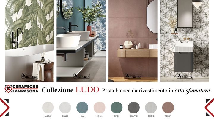 LUDO - Pasta bianca da rivestimento, #semplice, #elegante e #moderna.⠀