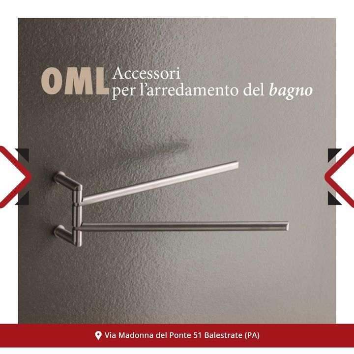 Accessori per l’arredamento del bagno OML #disponibili presso il nostro punto vendita⠀