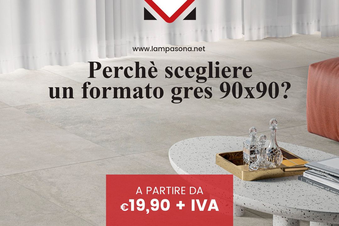 Conosci i vantaggi di scegliere un formato gres 90x90?🤔

Veniteci a
