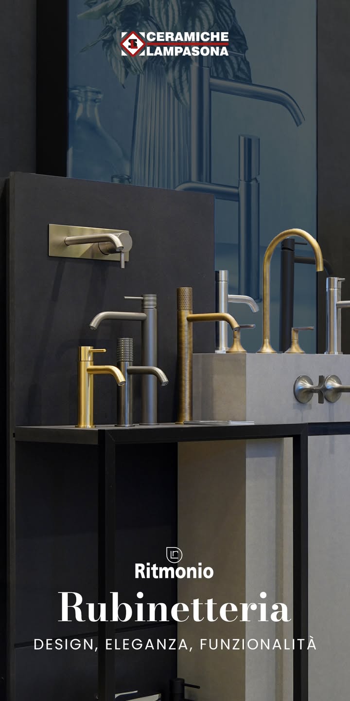 ✨ Design, eleganza e funzionalità ✨
Con la rubinetteria Ritmonio ogni